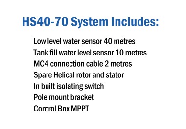 HydroTron HS40-70 Pump Includes